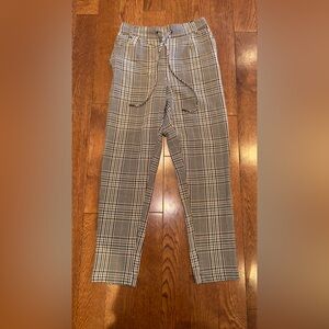 Twik women’s Tan and Brown Plaid pants